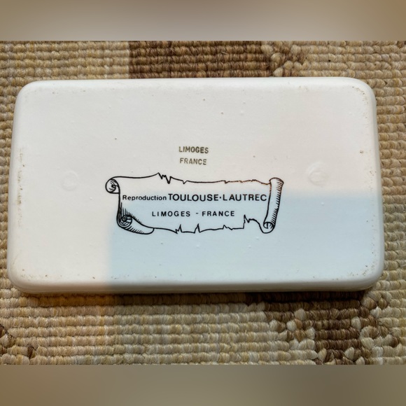 Set of 3 Limoges/France Toulouse-L Autrec Trinket/Soap Dishes - Picture 6 of 10